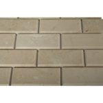 Crema Marfil 2X4 Beveled Brick