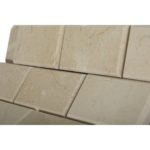 Crema Marfil 2X4 Beveled Brick