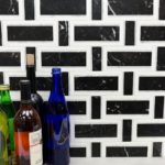 Interlace Nero Marquina, White Carrara & Thassos