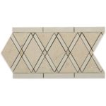 Majestic Border Textured Crema Marfil