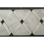 Majestic Border White Carrara & Light Gray
