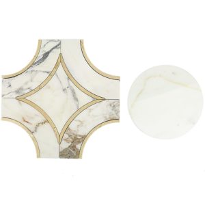 Mj Star 2.0 Calacutta With Crema Marfil Line Calacutta Circle