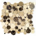 Marble Motion Circles Emperador Crema