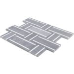 Interlace Burlington Gray & White Thassos
