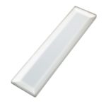 Reflection Arctic Glam – Superwhite Frosted Glass With Inverted Beveled Mirror