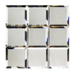 Mirror Dark Gray 4X4 Beveled