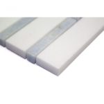 Bamboo Pattern White Thassos Blue Celeste Line