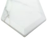 Elongated Beveled Hexagon Calacatta