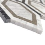 New Era White Carrara Long Hexagon With Lagos, White Carrara, Black