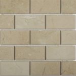 Crema Marfil 2X4 Beveled Brick