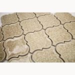 Art Glass Lantern Tan Wheat