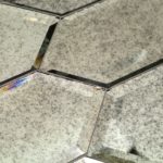 Elongated Beveled Hexagon Antique Mirror