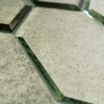 Elongated Beveled Hexagon Antique Mirror