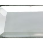 Silver Finish Mirror Glass W/Beveled Edges 2″ X 8″