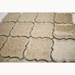 Art Glass Lantern Tan Wheat