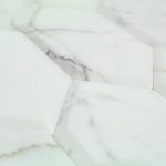 Elongated Beveled Hexagon Calacatta