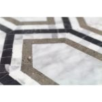 New Era White Carrara Long Hexagon With Lagos, White Carrara, Black