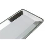 Silver Finish Mirror Glass W/Beveled Edges 2″ X 8″