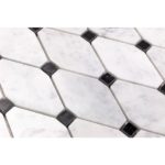 Stella White Carrara With Black Dot