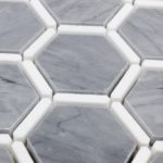 Honeycomb Burlington Gray & White Thassos