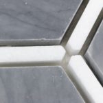 Honeycomb Burlington Gray & White Thassos