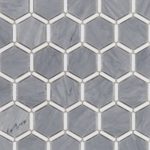Honeycomb Burlington Gray & White Thassos