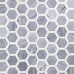 Honeycomb Burlington Gray & White Thassos