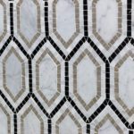 New Era White Carrara Long Hexagon With Lagos, White Carrara, Black