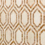 New Era Crema Marfil Long Hexagon With Golden Travertine & Crema Marfil