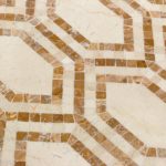 New Era Crema Marfil Long Hexagon With Golden Travertine & Crema Marfil
