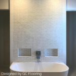 Heraldry White Thassos With Mother Of Pearl Line