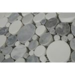 Marble Motion Circles Carrara Thassos & Bardiglio Nuvolato