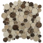Marble Motion Circles Emperador Crema