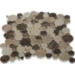 Marble Motion Circles Emperador Crema