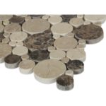 Marble Motion Circles Emperador Crema