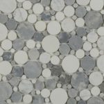 Marble Motion Circles Carrara Thassos & Bardiglio Nuvolato