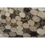 Marble Motion Ovals Emperador Crema