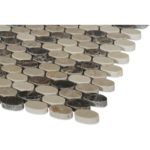 Marble Motion Ovals Emperador Crema