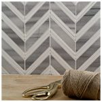 Chevron Weave – Cipollino With Thassos Strips