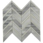 Chevron Weave – Cipollino With Thassos Strips