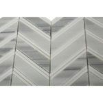 Chevron Weave – Cipollino With Thassos Strips