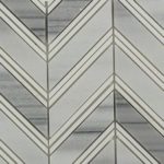 Chevron Weave – Cipollino With Thassos Strips