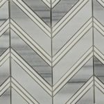 Chevron Weave – Cipollino With Thassos Strips