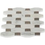 Long Octagon Pattern Asian Statuary & Athens Gray Dot