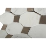 Long Octagon Pattern Asian Statuary & Athens Gray Dot