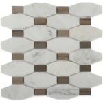 Long Octagon Pattern Asian Statuary & Athens Gray Dot