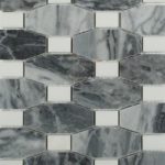 Long Octagon Pattern Dark Bardiglio & Thassos Dot