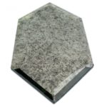Elongated Beveled Hexagon Antique Mirror