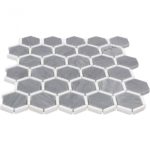 Honeycomb Burlington Gray & White Thassos