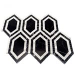 New Era Asian Black Long Hexagon With Asian Statuary